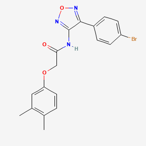 N-[4-(4-bromophenyl)-1,2,5-oxadiazol-3-yl]-2-(3,4-dimethylphenoxy)acetamide