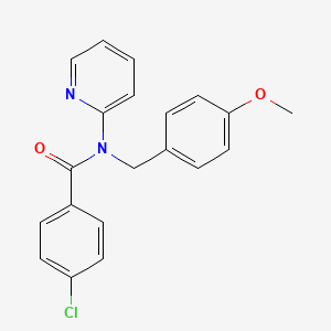 4-chloro-N-(4-methoxybenzyl)-N-(pyridin-2-yl)benzamide