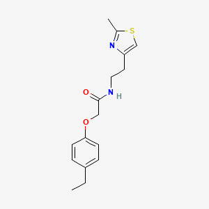 2-(4-ethylphenoxy)-N-[2-(2-methyl-1,3-thiazol-4-yl)ethyl]acetamide