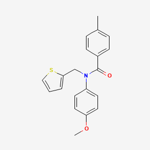 N-(4-methoxyphenyl)-4-methyl-N-(thiophen-2-ylmethyl)benzamide