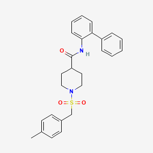 N-(biphenyl-2-yl)-1-[(4-methylbenzyl)sulfonyl]piperidine-4-carboxamide