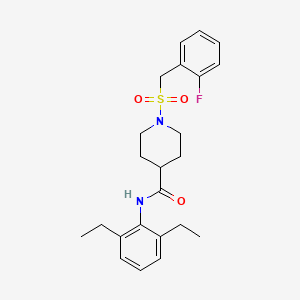 N-(2,6-diethylphenyl)-1-[(2-fluorobenzyl)sulfonyl]piperidine-4-carboxamide