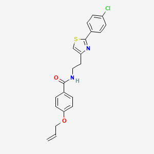 N-{2-[2-(4-chlorophenyl)-1,3-thiazol-4-yl]ethyl}-4-(prop-2-en-1-yloxy)benzamide