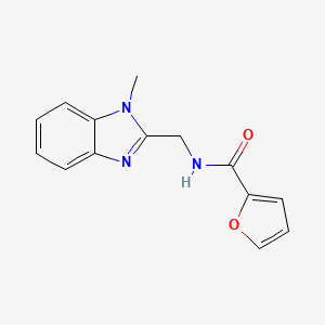 molecular formula C14H13N3O2 B11344475 2-furyl-N-[(1-methylbenzimidazol-2-yl)methyl]carboxamide 