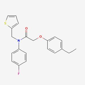 2-(4-ethylphenoxy)-N-(4-fluorophenyl)-N-(thiophen-2-ylmethyl)acetamide