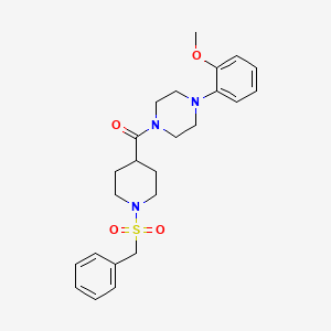 [1-(Benzylsulfonyl)piperidin-4-yl][4-(2-methoxyphenyl)piperazin-1-yl]methanone