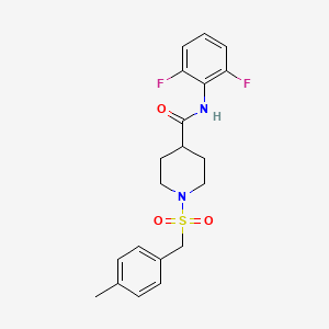 N-(2,6-difluorophenyl)-1-[(4-methylbenzyl)sulfonyl]piperidine-4-carboxamide