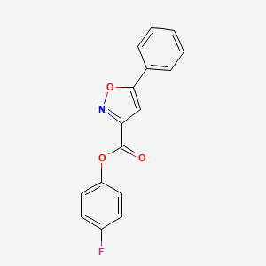 4-Fluorophenyl 5-phenyl-1,2-oxazole-3-carboxylate