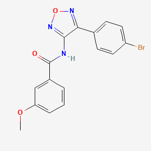 N-[4-(4-bromophenyl)-1,2,5-oxadiazol-3-yl]-3-methoxybenzamide