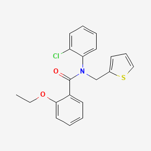 N-(2-chlorophenyl)-2-ethoxy-N-(thiophen-2-ylmethyl)benzamide