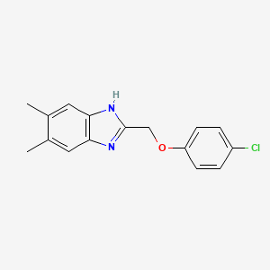 2-[(4-chlorophenoxy)methyl]-5,6-dimethyl-1H-benzimidazole