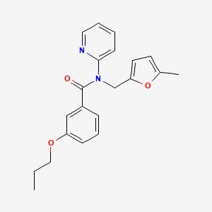 N-[(5-methylfuran-2-yl)methyl]-3-propoxy-N-(pyridin-2-yl)benzamide