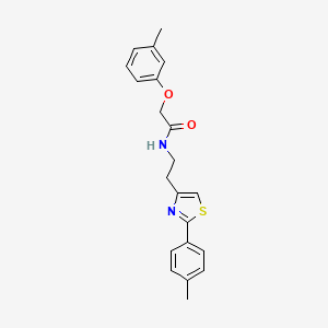 2-(3-methylphenoxy)-N-{2-[2-(4-methylphenyl)-1,3-thiazol-4-yl]ethyl}acetamide