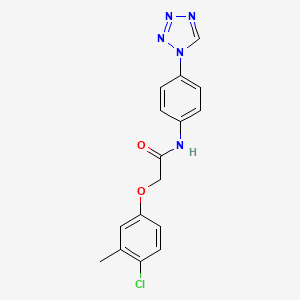 molecular formula C16H14ClN5O2 B11344664 2-(4-chloro-3-methylphenoxy)-N-[4-(1H-tetrazol-1-yl)phenyl]acetamide 