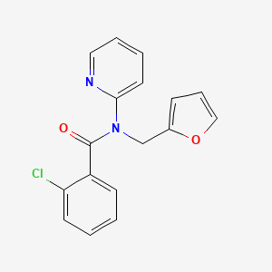 2-chloro-N-(furan-2-ylmethyl)-N-(pyridin-2-yl)benzamide