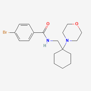 4-bromo-N-[(1-morpholin-4-ylcyclohexyl)methyl]benzamide