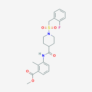 Methyl 3-[({1-[(2-fluorobenzyl)sulfonyl]piperidin-4-yl}carbonyl)amino]-2-methylbenzoate