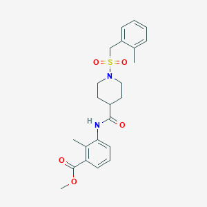 Methyl 2-methyl-3-[({1-[(2-methylbenzyl)sulfonyl]piperidin-4-yl}carbonyl)amino]benzoate