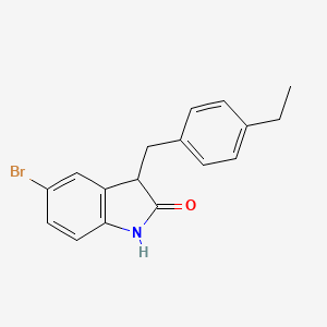 5-bromo-3-(4-ethylbenzyl)-1,3-dihydro-2H-indol-2-one