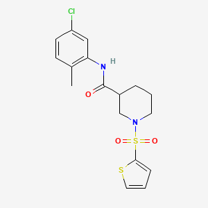 molecular formula C17H19ClN2O3S2 B11344783 N-(5-chloro-2-methylphenyl)-1-(thiophen-2-ylsulfonyl)piperidine-3-carboxamide 