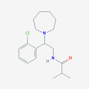 N-[2-(azepan-1-yl)-2-(2-chlorophenyl)ethyl]-2-methylpropanamide