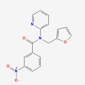 N-(furan-2-ylmethyl)-3-nitro-N-(pyridin-2-yl)benzamide