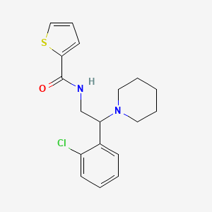 molecular formula C18H21ClN2OS B11344897 N-[2-(2-chlorophenyl)-2-(piperidin-1-yl)ethyl]thiophene-2-carboxamide 