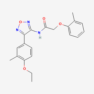 N-[4-(4-ethoxy-3-methylphenyl)-1,2,5-oxadiazol-3-yl]-2-(2-methylphenoxy)acetamide