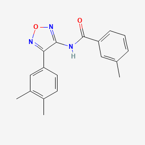 N-[4-(3,4-dimethylphenyl)-1,2,5-oxadiazol-3-yl]-3-methylbenzamide