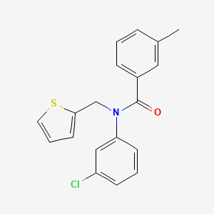 N-(3-chlorophenyl)-3-methyl-N-(thiophen-2-ylmethyl)benzamide