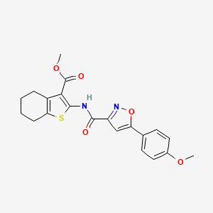 Methyl 2-({[5-(4-methoxyphenyl)-1,2-oxazol-3-yl]carbonyl}amino)-4,5,6,7-tetrahydro-1-benzothiophene-3-carboxylate