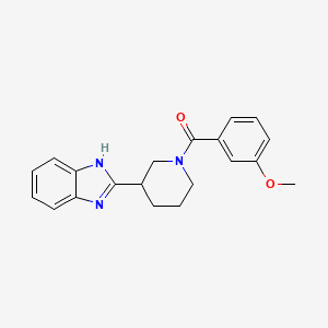 2-[1-(3-Methoxybenzoyl)piperidin-3-YL]-1H-1,3-benzodiazole