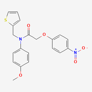 N-(4-methoxyphenyl)-2-(4-nitrophenoxy)-N-(thiophen-2-ylmethyl)acetamide