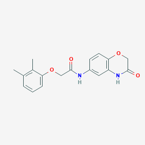 2-(2,3-dimethylphenoxy)-N-(3-oxo-3,4-dihydro-2H-1,4-benzoxazin-6-yl)acetamide