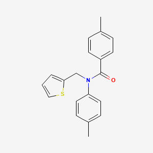 4-methyl-N-(4-methylphenyl)-N-(thiophen-2-ylmethyl)benzamide