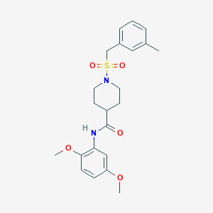 N-(2,5-dimethoxyphenyl)-1-[(3-methylbenzyl)sulfonyl]piperidine-4-carboxamide