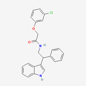 2-(3-chlorophenoxy)-N-[2-(1H-indol-3-yl)-2-phenylethyl]acetamide