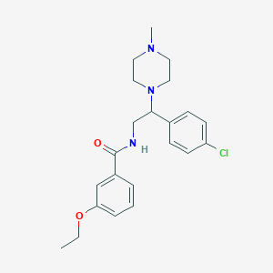 N-[2-(4-chlorophenyl)-2-(4-methylpiperazin-1-yl)ethyl]-3-ethoxybenzamide