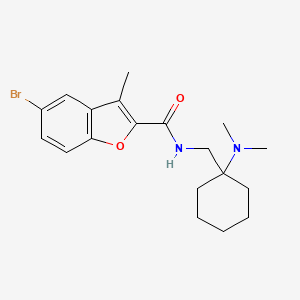 5-bromo-N-{[1-(dimethylamino)cyclohexyl]methyl}-3-methyl-1-benzofuran-2-carboxamide