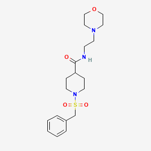 1-(benzylsulfonyl)-N-[2-(morpholin-4-yl)ethyl]piperidine-4-carboxamide