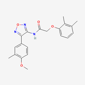 molecular formula C20H21N3O4 B11345138 2-(2,3-dimethylphenoxy)-N-[4-(4-methoxy-3-methylphenyl)-1,2,5-oxadiazol-3-yl]acetamide 