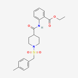 Ethyl 2-[({1-[(4-methylbenzyl)sulfonyl]piperidin-4-yl}carbonyl)amino]benzoate