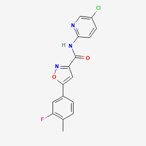 N-(5-chloropyridin-2-yl)-5-(3-fluoro-4-methylphenyl)-1,2-oxazole-3-carboxamide