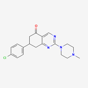 7-(4-chlorophenyl)-2-(4-methylpiperazin-1-yl)-7,8-dihydroquinazolin-5(6H)-one