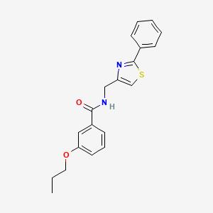 N-[(2-phenyl-1,3-thiazol-4-yl)methyl]-3-propoxybenzamide