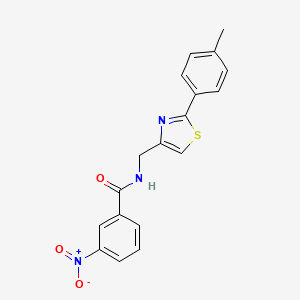 N-{[2-(4-methylphenyl)-1,3-thiazol-4-yl]methyl}-3-nitrobenzamide