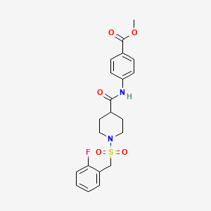 Methyl 4-[({1-[(2-fluorobenzyl)sulfonyl]piperidin-4-yl}carbonyl)amino]benzoate