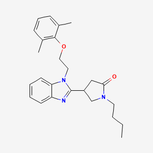 1-butyl-4-{1-[2-(2,6-dimethylphenoxy)ethyl]-1H-benzimidazol-2-yl}pyrrolidin-2-one