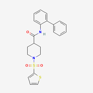 N-(biphenyl-2-yl)-1-(thiophen-2-ylsulfonyl)piperidine-4-carboxamide