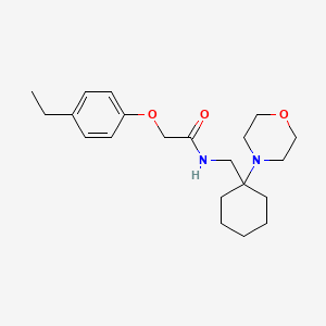 molecular formula C21H32N2O3 B11345307 2-(4-ethylphenoxy)-N-{[1-(morpholin-4-yl)cyclohexyl]methyl}acetamide 